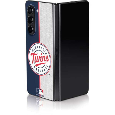 MLB Minnesota Twins Split Galaxy Z Fold5 5G Skin